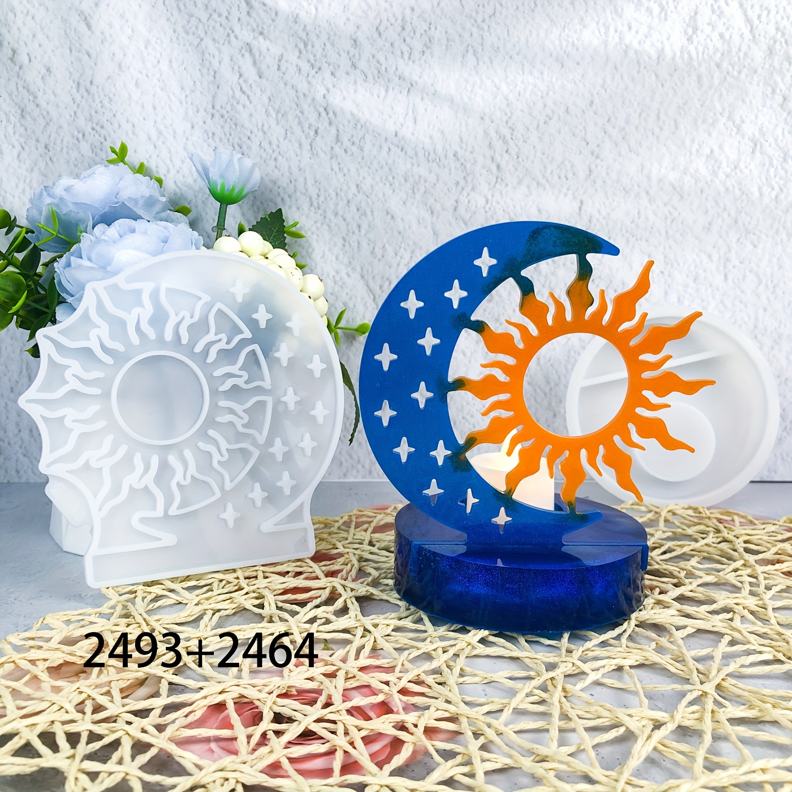 Stampo In Silicone Per Portacandele Fai-da-te, Set Da 3 Pezzi, Forma Di Casa 3D, Per Colata In Gesso O Resina, Riutilizzabile E Antiaderente