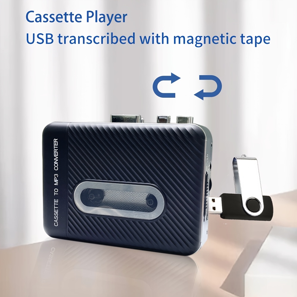 mini-usb-kassettenrekorder tragbarer kassettenrekorder mit automatischer rückwärtsfunktion und stereo-sound usb-audio-kassette zu digitaler mp3-konverter tragbarer musikspieler kassettenrekorder 0