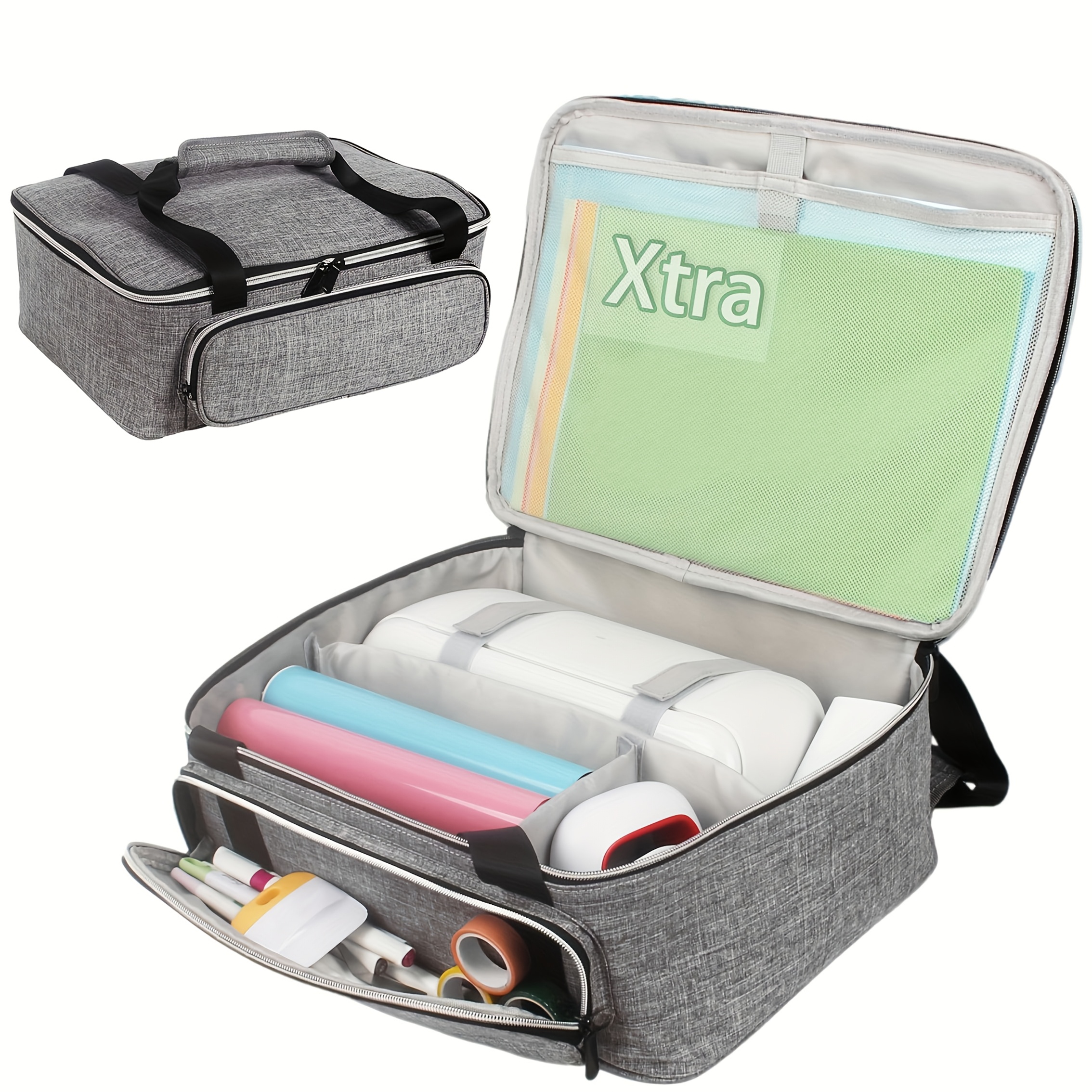 Carrying Case , Tote Bag For Extra Machine Storage, Dust Cover, And Travel Carry, Accessories Bundles Organization And Protection, Store Supplies(grey)