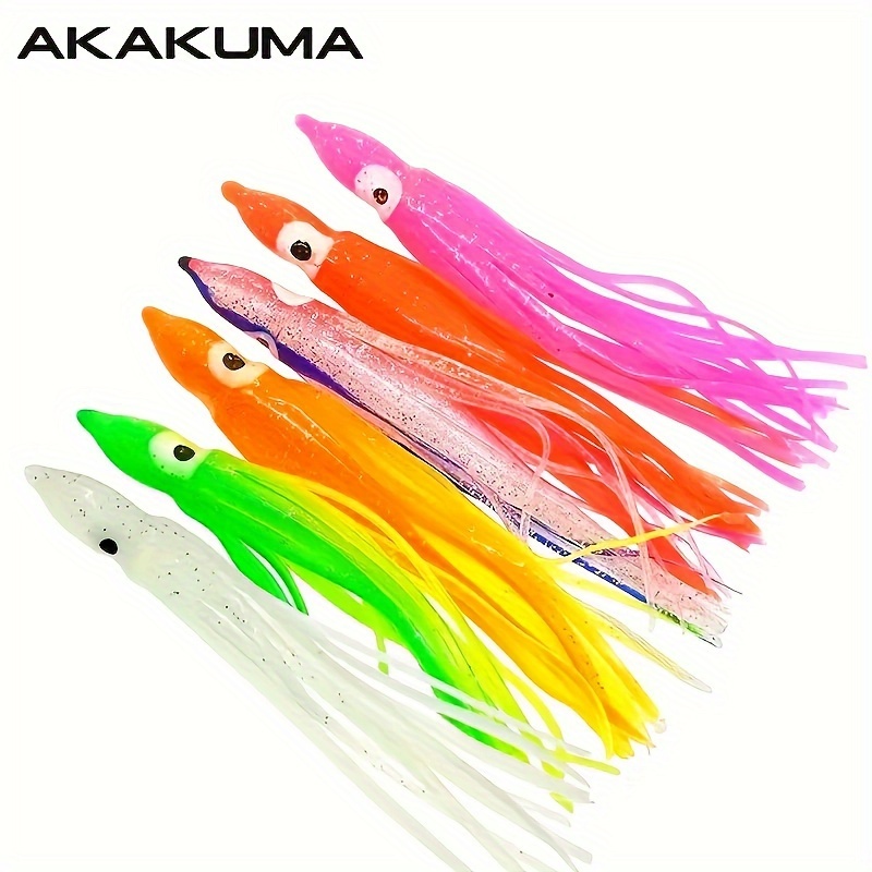 

Octopus Lure With Squid Hooks - Silicone Fishing For Bass, Salmon, Trout & Catfish - Valentine's Day