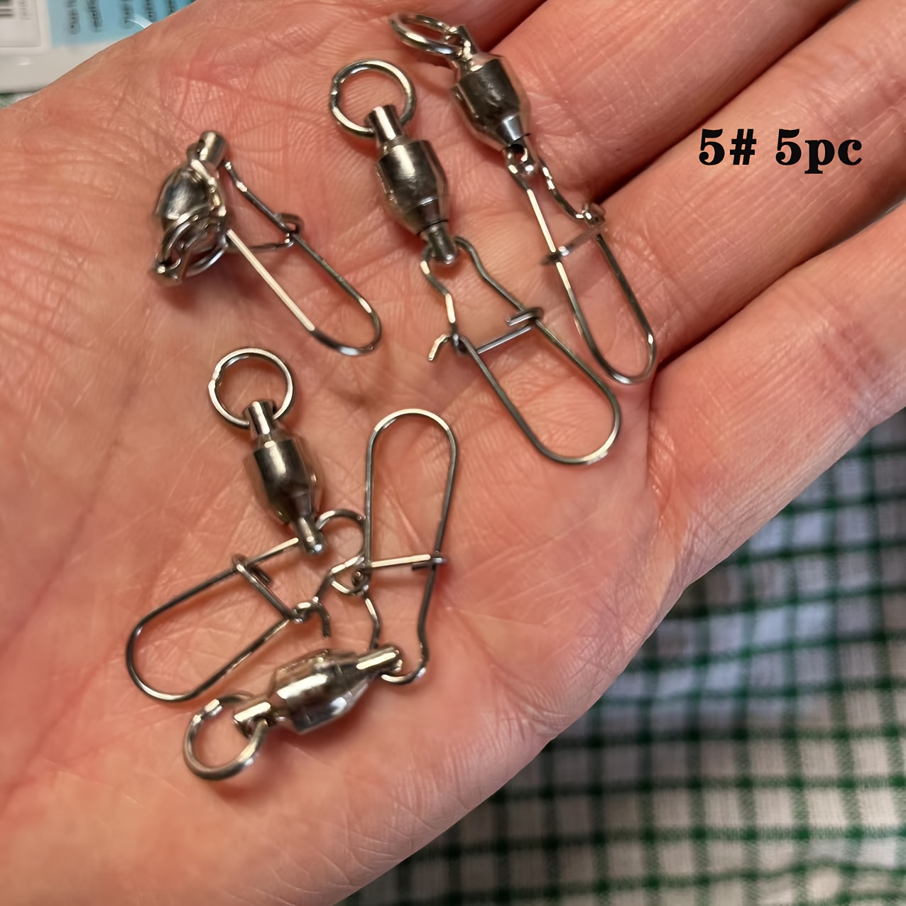 Upgrade Fishing Tackle Stainless Steel Swivel Lure Connector - Temu