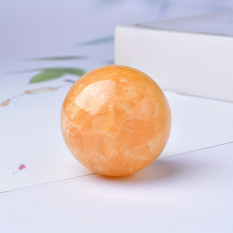 Image of A 5cm Natural Crystal Ball Natural Miaolitic Stone, Calcalite, Ball Decoration, Home Decoration, Christmas, Halloween Gift