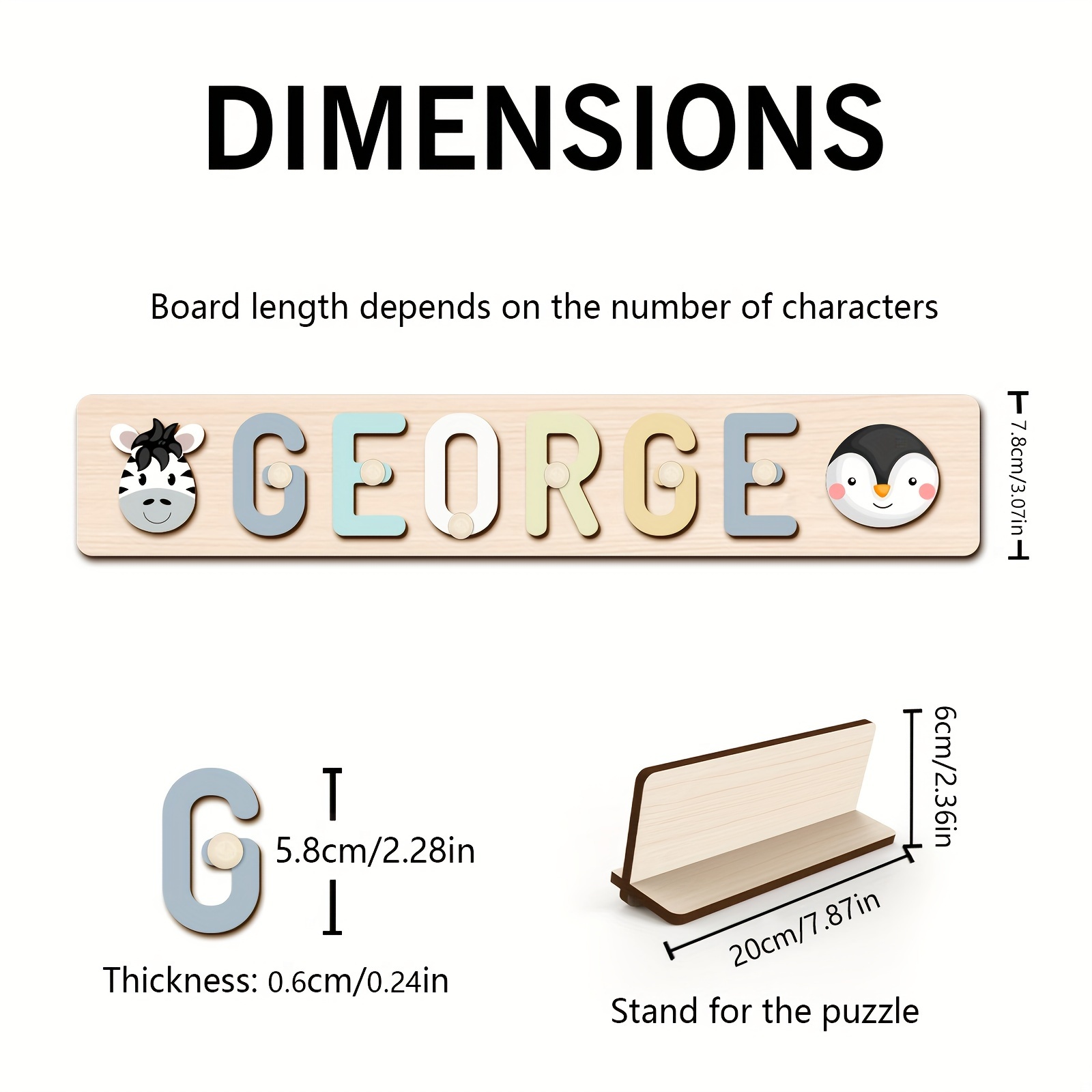 Original Custom Name Puzzle, Interactive Letter Puzzle Toy