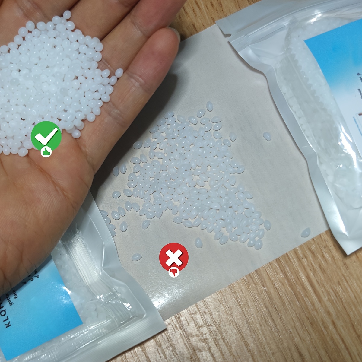 Easy-To-Apply Moldable Plastic-Diy Vampire High Hardness, Durability And Reusability. Plastic Particles with Plasticity. Art And Handicrafts of Moldable Plastics.