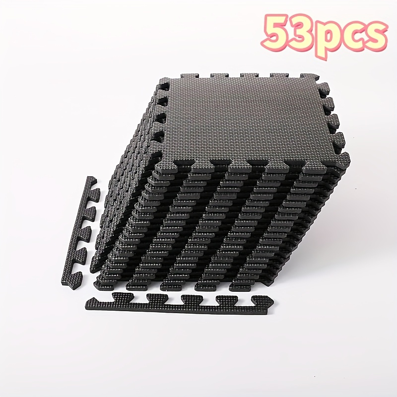 E-shop 53-teiliges 53-teiliges Gym 304D Memory Foam Mat, Outdoor Camping Foam Mat, Interlocking EVA Bodenmatte, 30cm x 30cm, für Gym, Schlafzimmer,