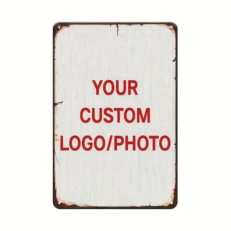 TEMU Insegna Personalizzabile con la Tua /Foto 12x8 Pollici Decorazione Classica per Casa o Ufficio Insegna Decorazione Versatile per la Casa Murale