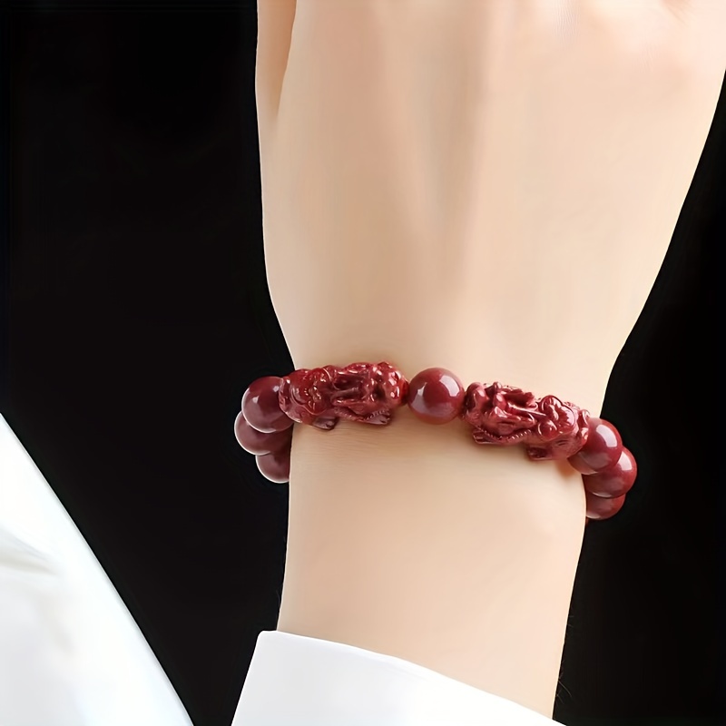 

1pc Cinnabar Bracelet For Men And Women, Zodiac Year Gift