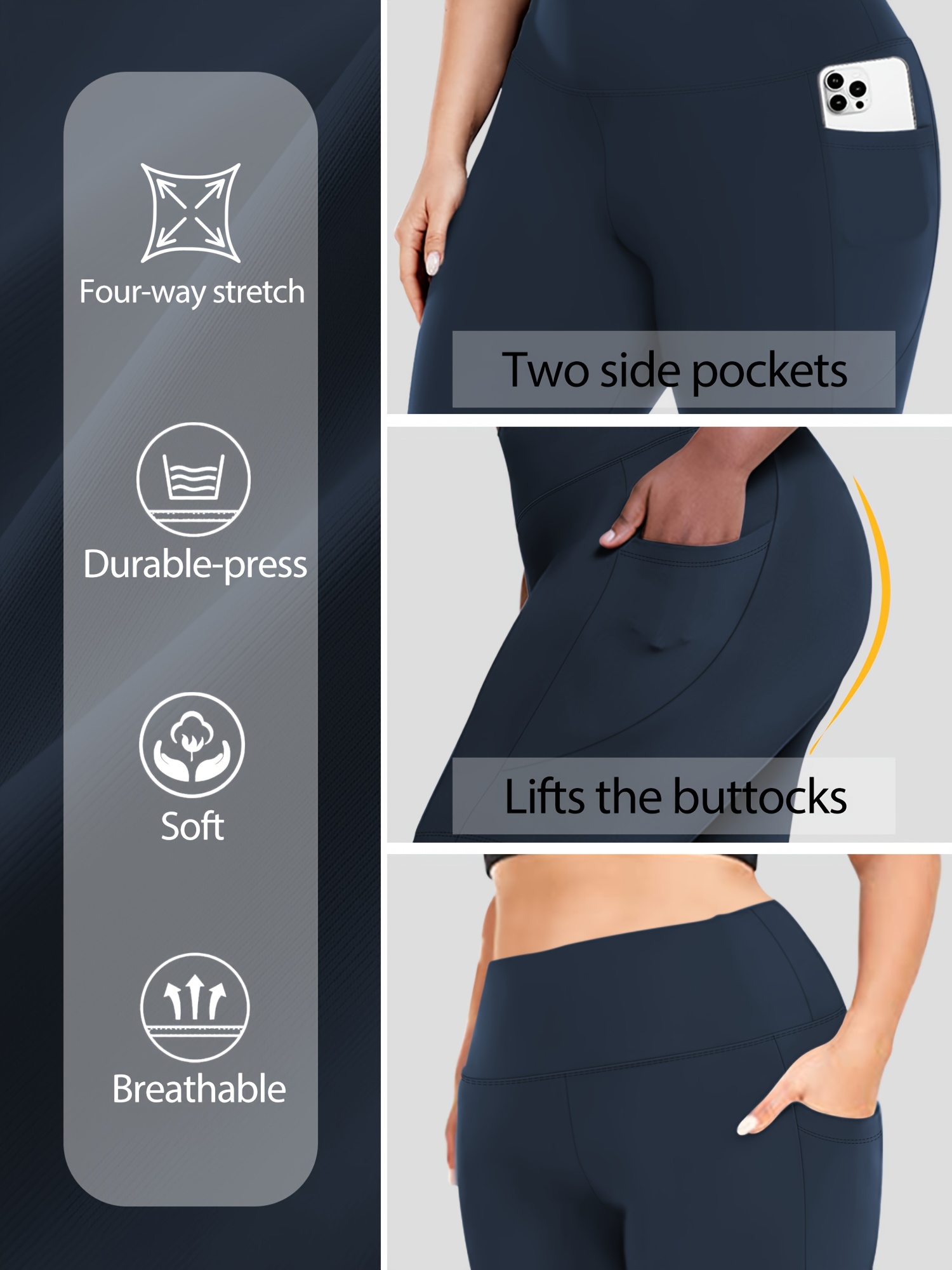 Plus Size - Women'S Plus Size High Waist Crescent Pocketed Shorts - Stretchy, Comfort Fit, Casual Summer Style with Plump Design, Breathable Fabric for Everyday Wear, Plus Size Shorts