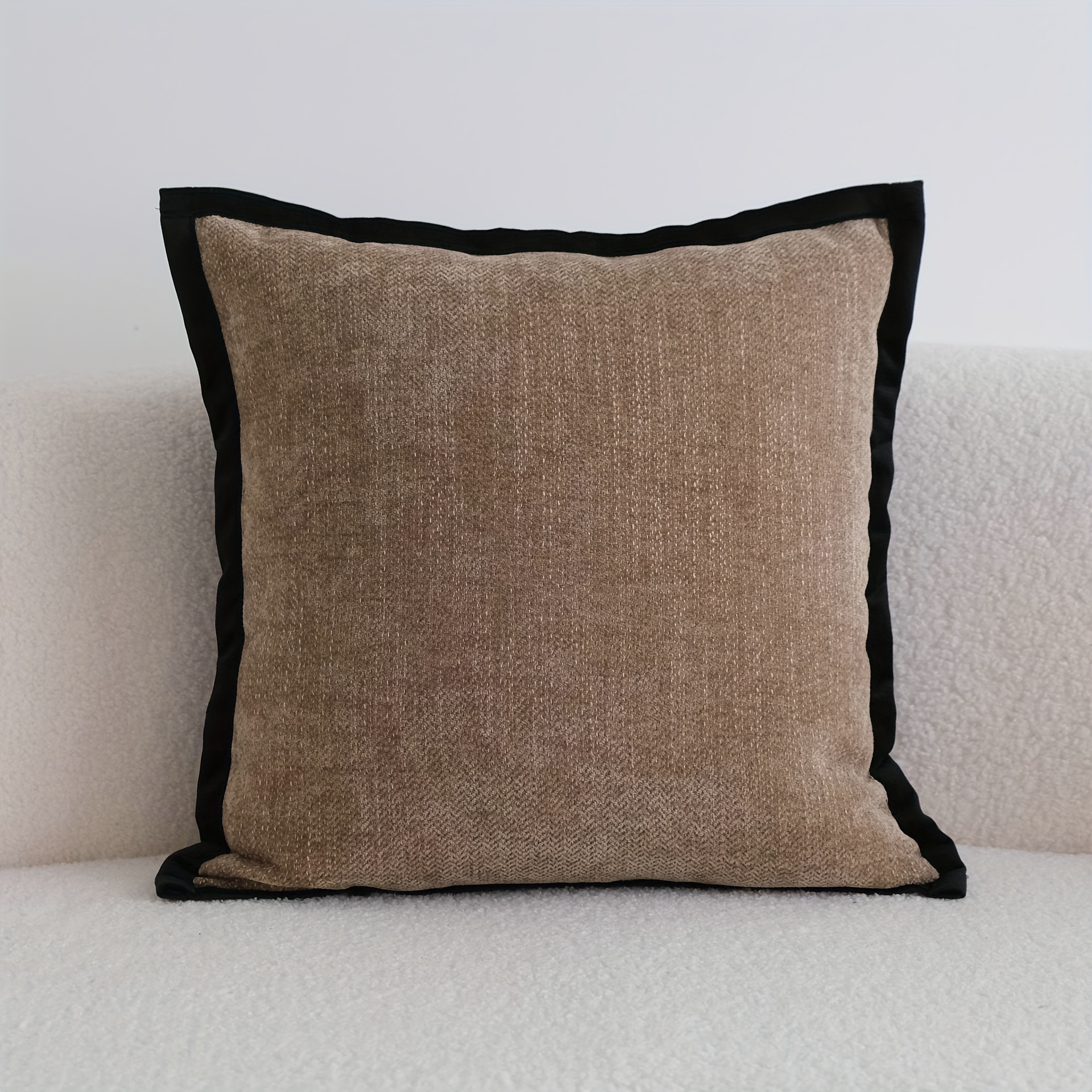 1pc, Vintage-Inspired French Style Easy Modern Cover - Zippered, Made of Soft And Plush Chenille, Perfect for Home Sofa, Terrace Furniture, Bench, Or Porch Decoration, Pillow Not Included