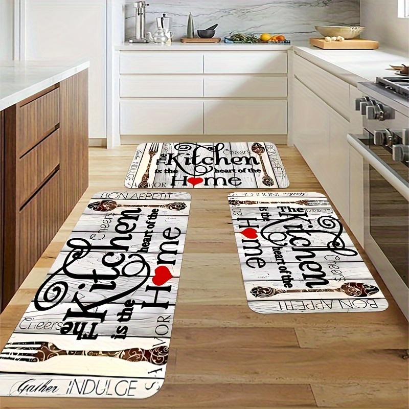 

kitchen Is Of The Home" 1.1cm Kitchen Rug - Non-slip, , And Easy To Clean