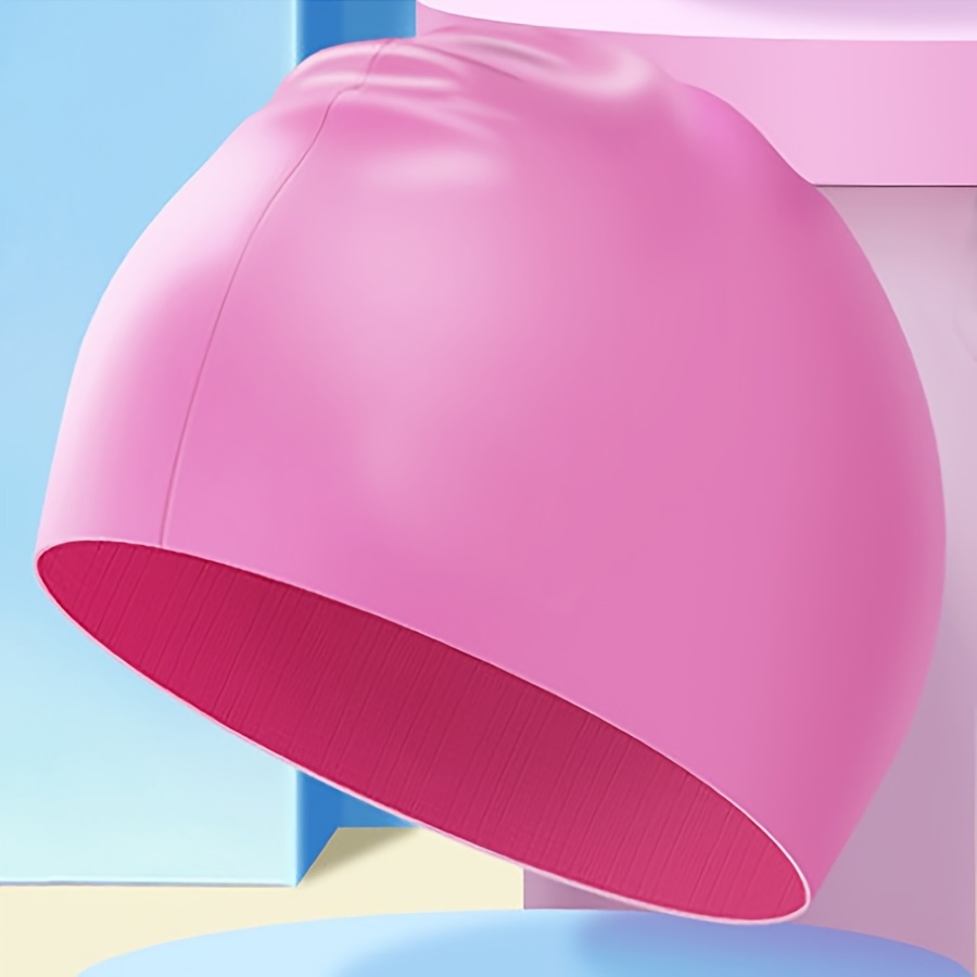 Silicone Swimming Cap Unisex No-tie Headband Extra Large Size For Long Hair Comfortable Silicone Ear Protection Hat
