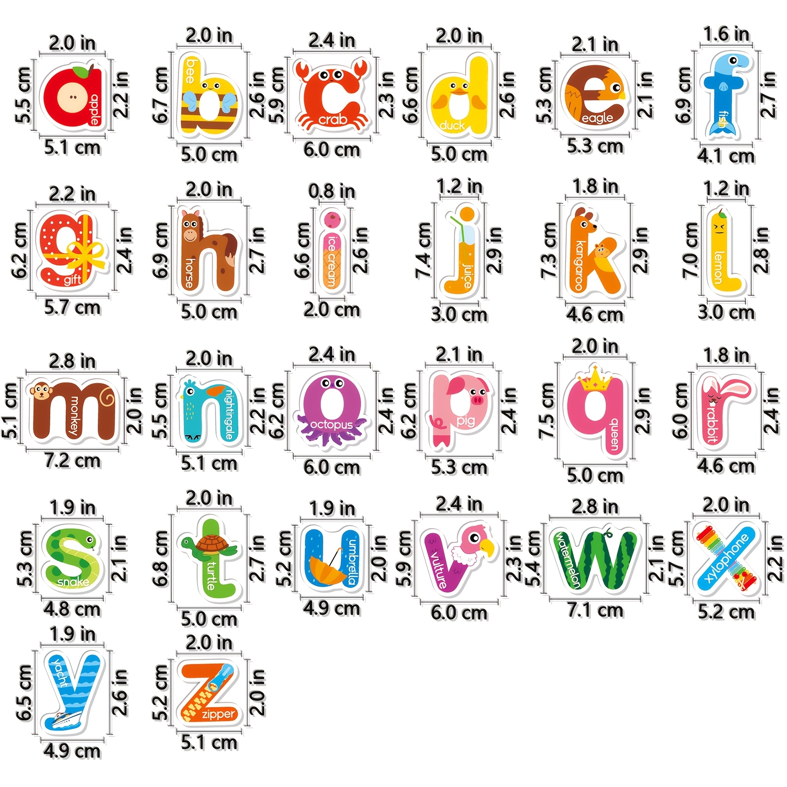 Animal Alphabet Felt Learning Set for Kids