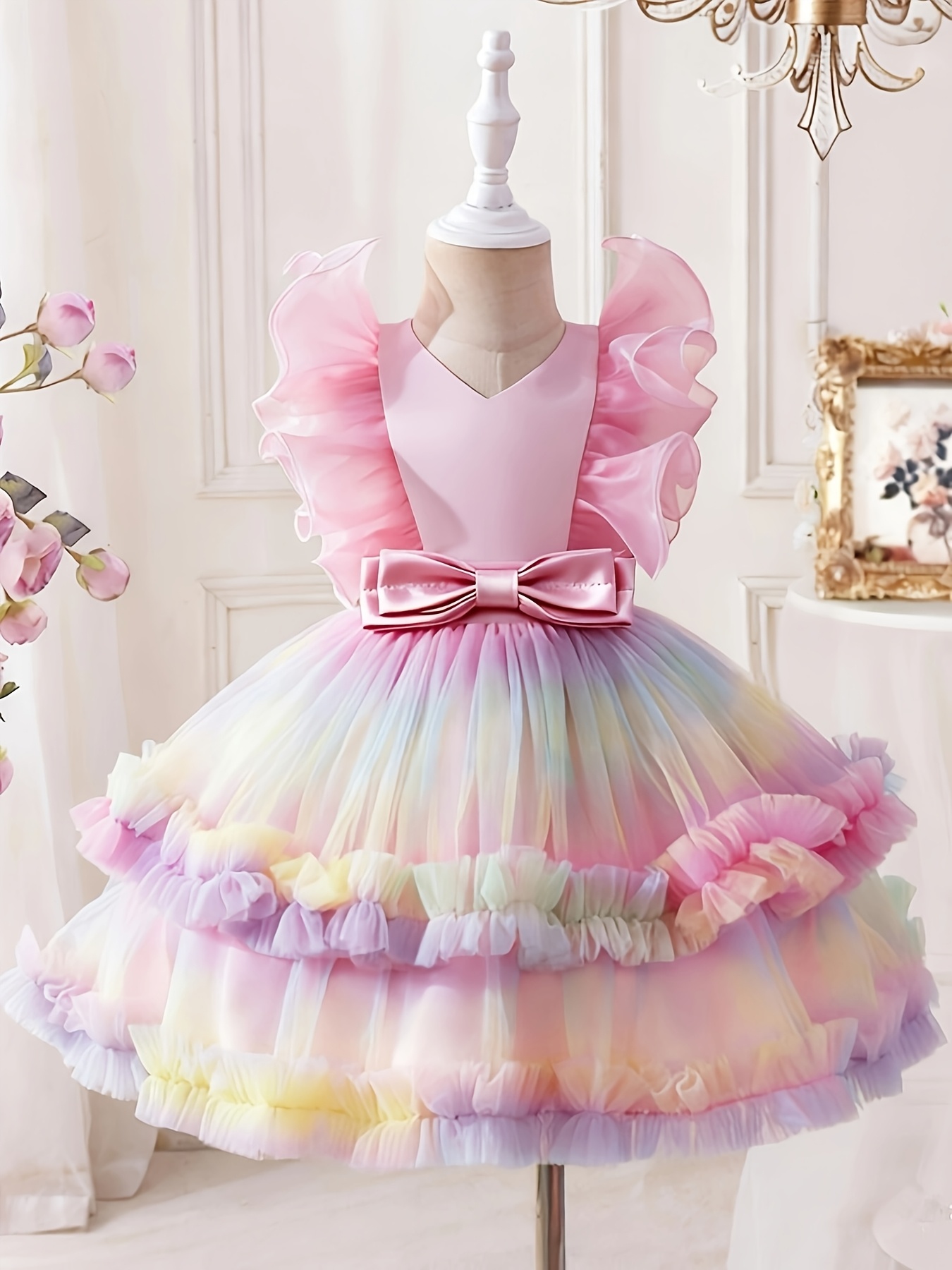 little girls princess dress kids party dress cute church birthday party formal summer dresses | Shop On Temu And Start Saving
