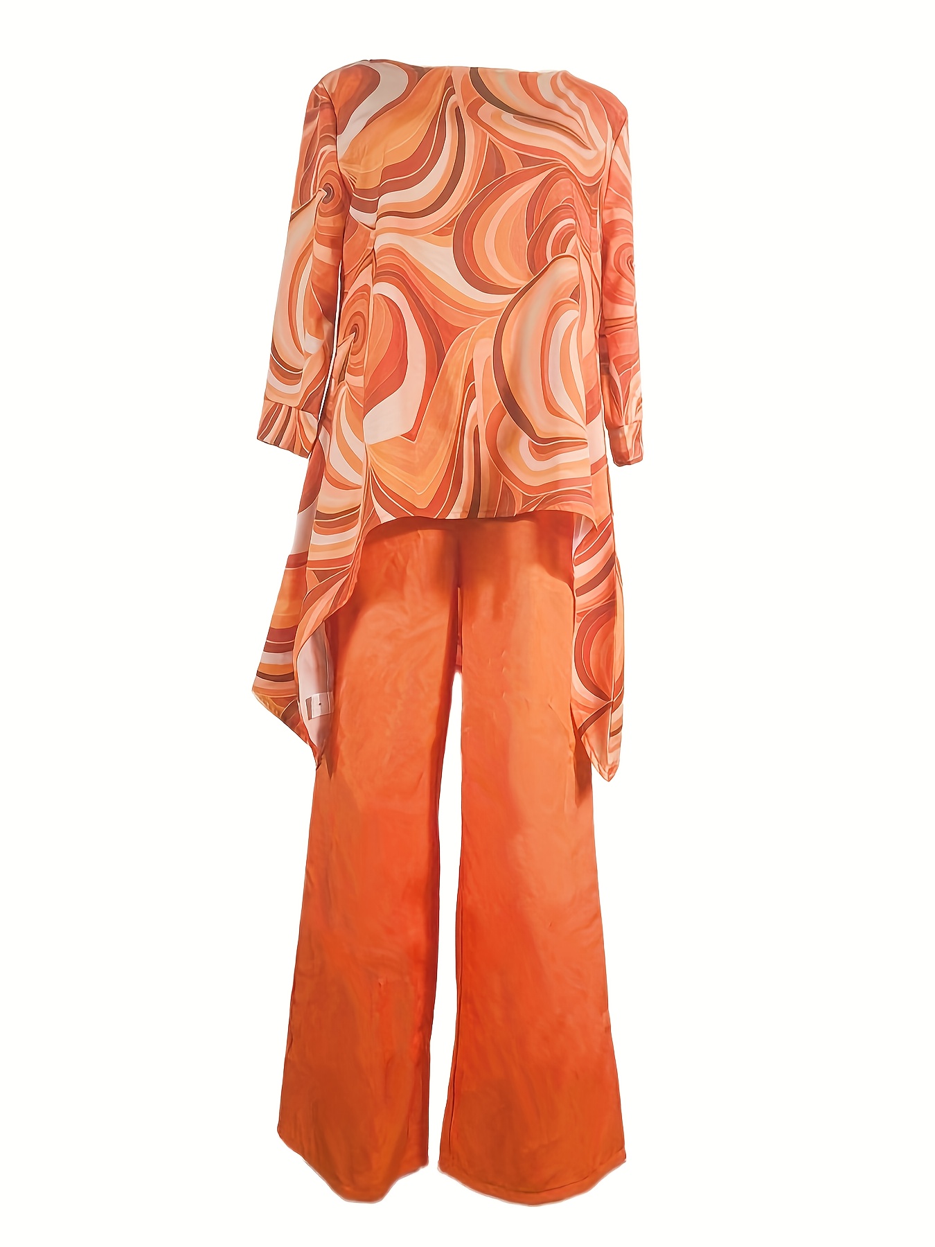 Women's Spring Elegant Two-Piece Wide-Leg Pants Suit