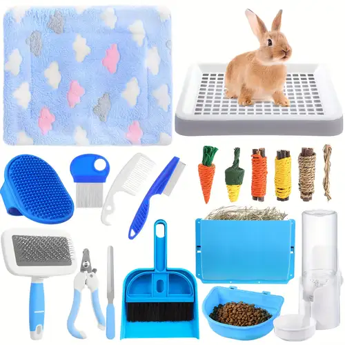 Rabbit Litter Box 15 Piece Rabbit Starter Kit - Small Animal Supplies ...