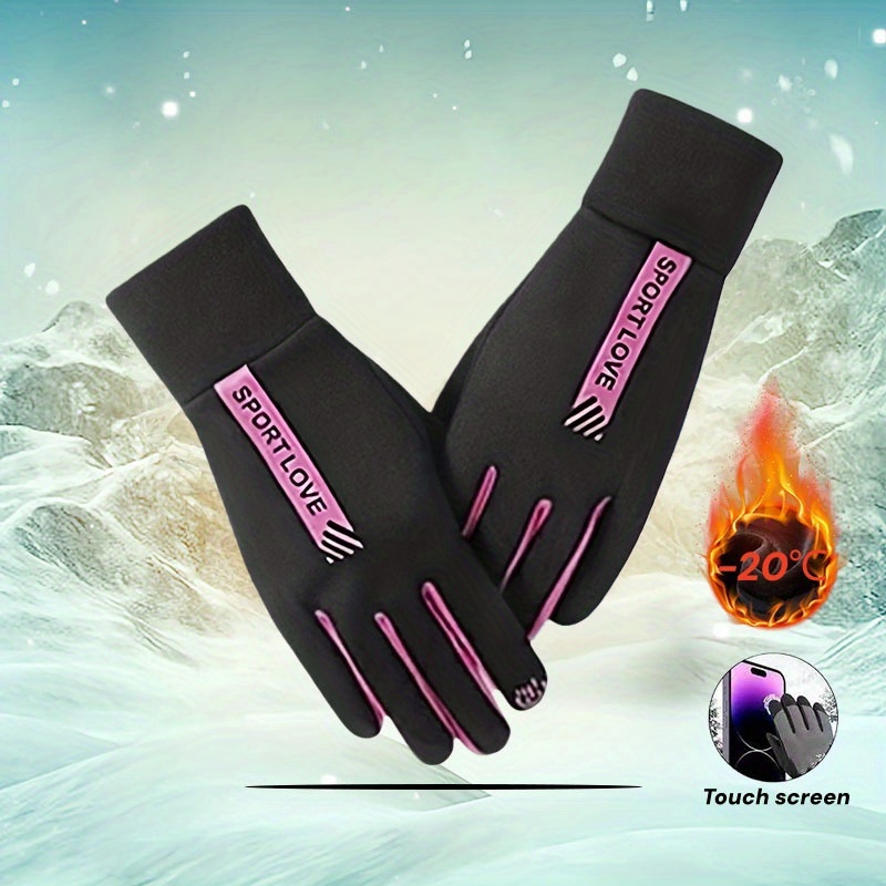 Womens Winter Thermal Touchscreen Gloves Cold Resistant
