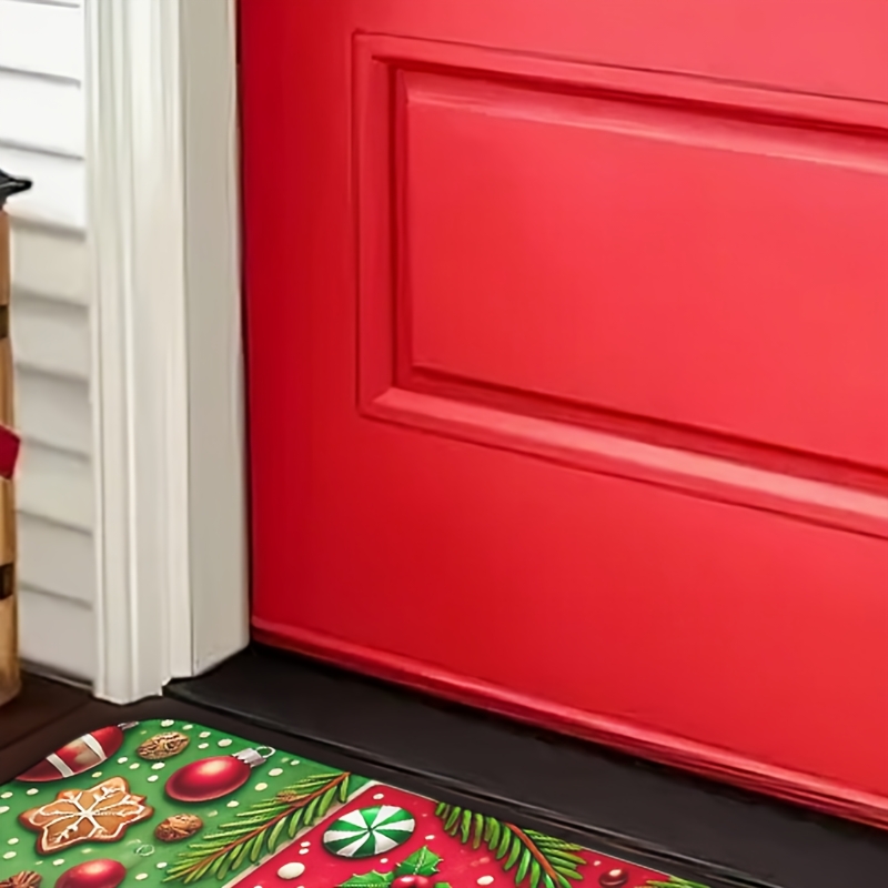 

1pc Christmas Man , Mat, Carpet, Polyester, , For Bathroom, , , , Use