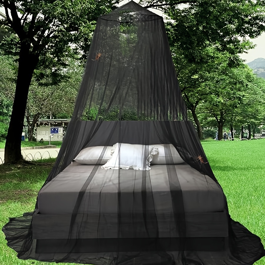 extra large white mosquito net canopy versatile for indoor outdoor use   camping   and garden protection fits single to   beds crib hanging bed net travel details 10