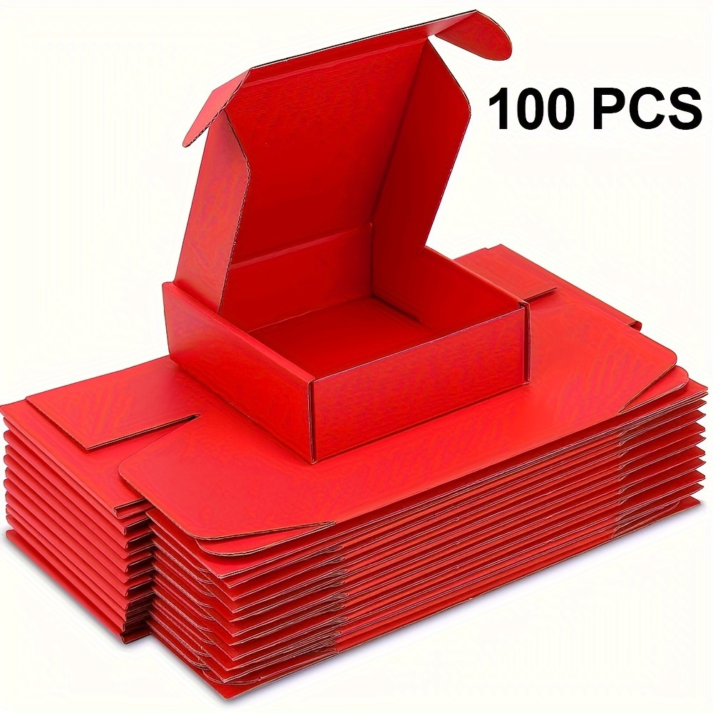 Cajas de cartón para mudanza de 8 x 6 x 4, cajas de envío pequeñas, paquete  de 25 unidades para envíos de cajas corrugadas