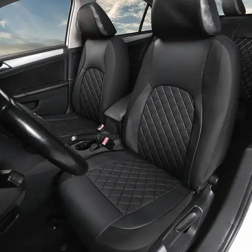 universal leather car seat covers full set car seat covers full set front seats and rear bench universal fit 5 seat covers for suv automotive truck scratch proof