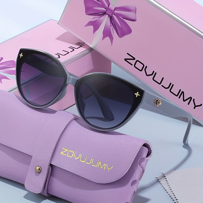 Fashionable Cat Eye Frame Fashion Glasses with Cross Mirror