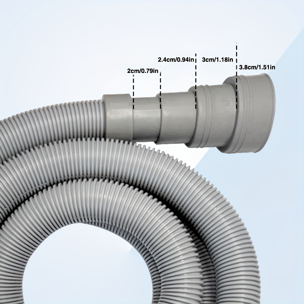 Raccord De Tuyau De Vidange - Pour Machine à Laver, Lave-vaisselle - Avec 2 Colliers De Serrage - 5