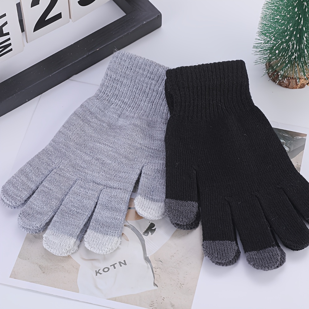 5pcs Universal Touchscreen Ski Gloves for Outdoor Activities