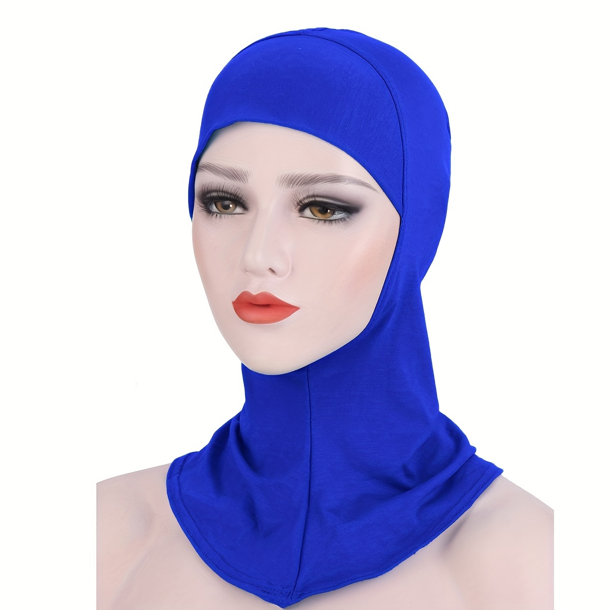 

1pc Solid Color Modal Instant For Women, Elegant Solid Color Inner Cap, Stretchable Soft Head Wrap Gifts For Eid