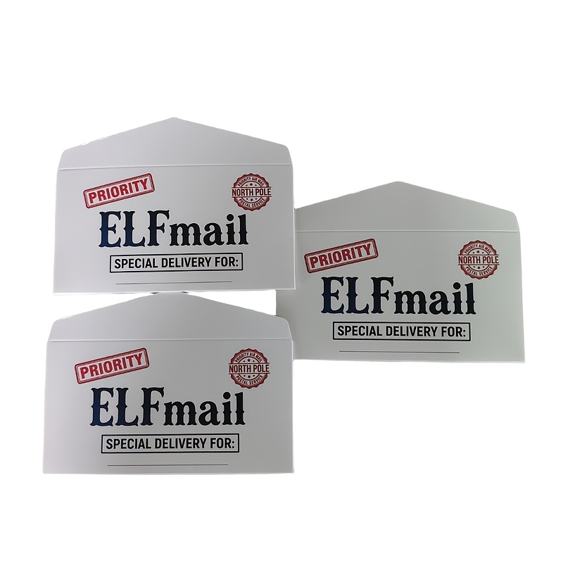 TEMU Accessoires d'enveloppe d' d'elfe, Enveloppe de Noël ELF, Lettre de d'elfe, Accessoire de d'elfe, de de l'elfe
