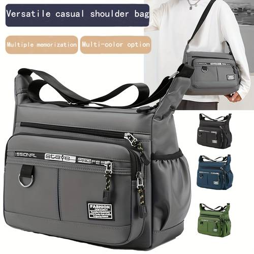 large capacity mens and womens bag shoulder bag high quality wear backpack multi bag business casual mens and womens messenger bag zipper random random letters