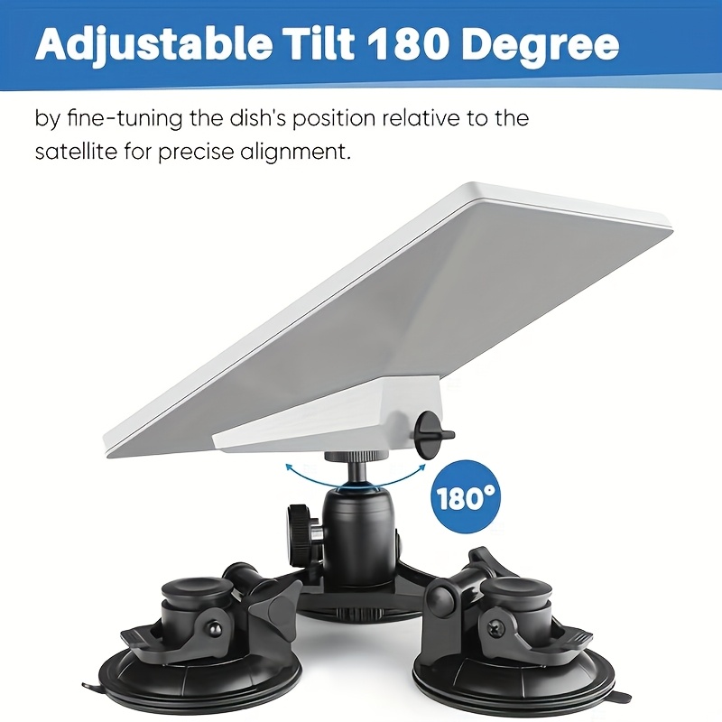 Support Ventouse Triangulaire Starlink mini | Support Triangle de Toit Récepteur de Signal V4, Mini Support Métallique Portable Mobile New Link, Support Ventouse Voiture, Mini Adaptateur Rotatif, Connexion Starlink Mini