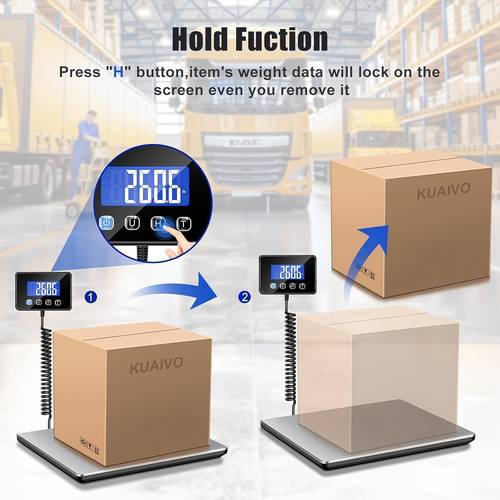 shipping scale 660lbs heavy duty digital postal scale for packages 0 high accurate digital postal scale with hold function shipping scale for small business stainless steel material packages luggage home use