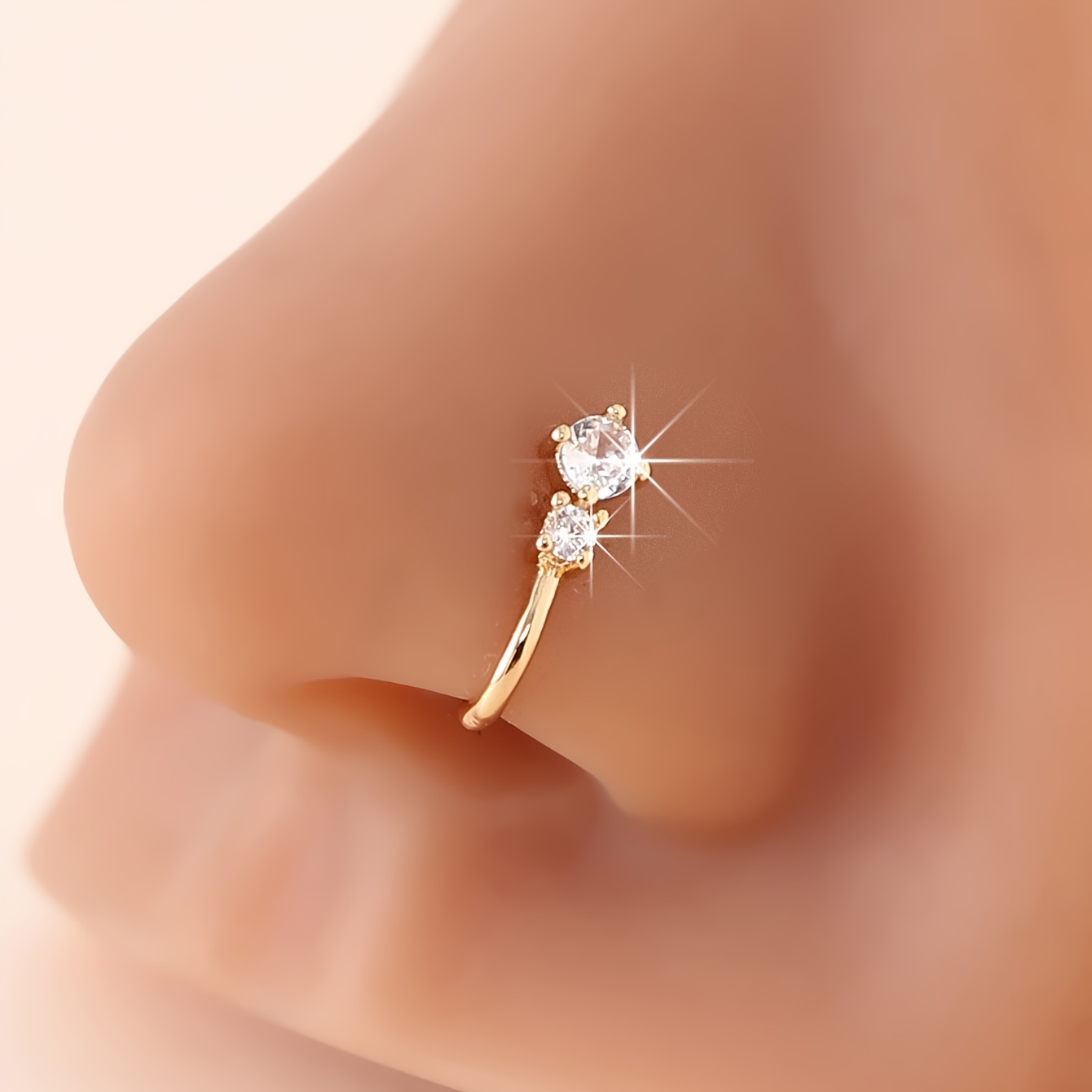 1pc U-shaped Nose Clip, Faux Piercing Nose Clip, Non-piercing Women's Nose Ring, Simple And Elegant For Daily Wear And Party Jewelry