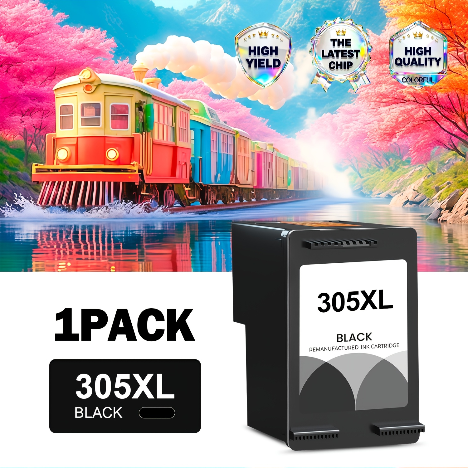 305xl Ink Cartridges Black Color Compatible For Ink 305 305xl Works With 2800e 2810e 2820e 2821e 2822e 2823e 2800 2810 2820 2821 2822 2823 4220e 4222e 4230e