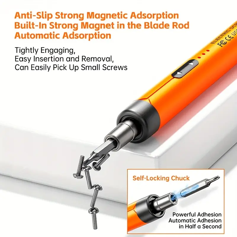 46 in 1 cordless portable electric screwdriver set with 38 magnetic precision drill bits usb rechargeable lithium battery transparent tool box for home use mobile phone laptop camera watch and computer repair tools screwdriver impact screwdriver tool set screwdriver impact screwdriver kit screw kit impact drill bit set electric screwdriver rechargeable electric screwdriver power tool Product details 4