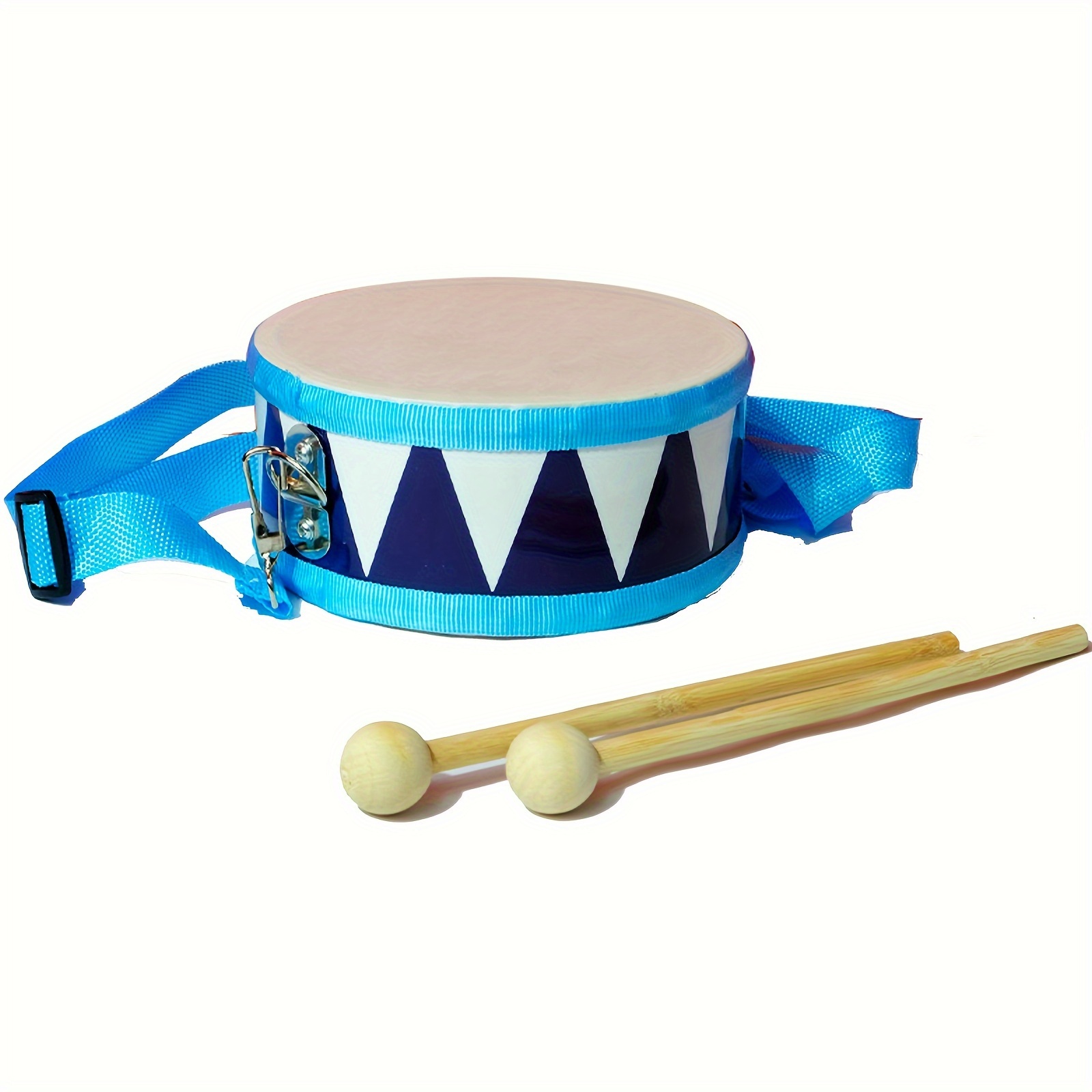 

Premium Wooden Drum Set With Adjustable Strap And 2 Drumsticks - Beginners & Music Lovers, Percussion Instrument,