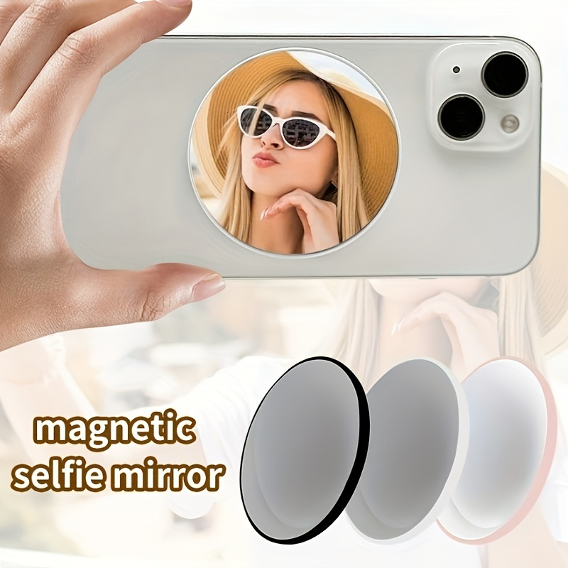 

Portable Magnetic Selfie Mirror For Smartphones, Cartoon Theme, Wall Mount & Plastic Surface Recommendation, Polished , Unscented, Frame Material Plastic, No Electricity Or Battery Needed