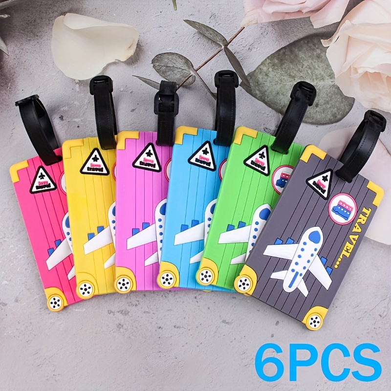 

6- Pvc Luggage For , Id Labels