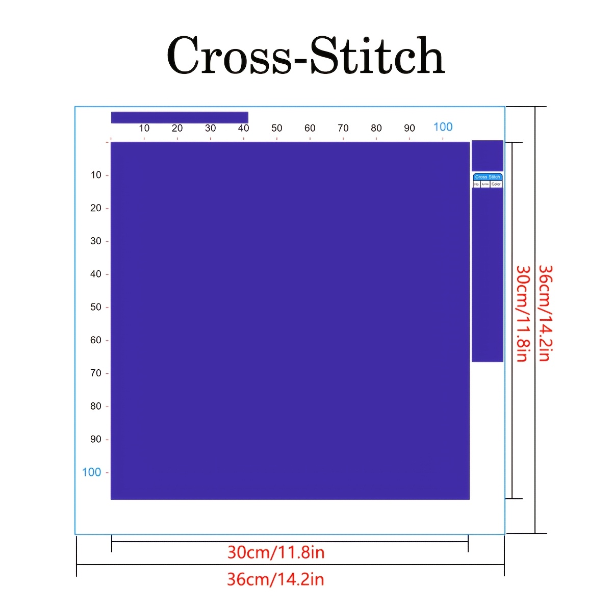 11CT/14CT Stamped Cross Stitch Kit, Elephant Design