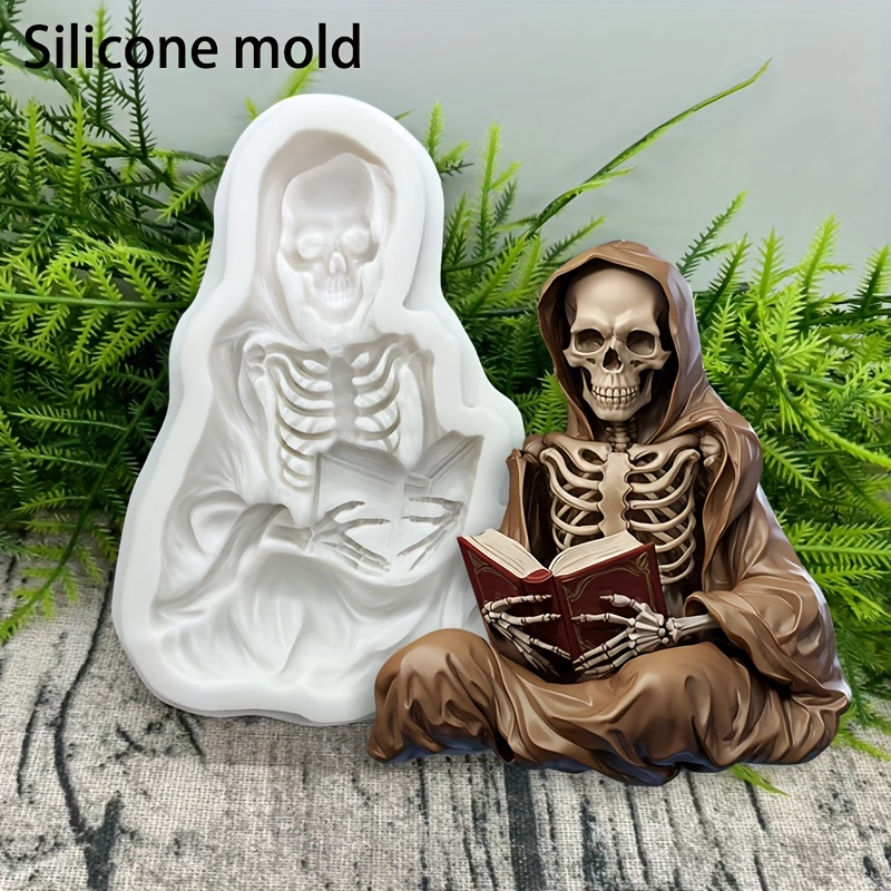 

Moule en Silicone Crâne d'Halloween pour Fondant & Chocolat - Parfait pour la Décoration de Gâteaux, & l'Artisanat