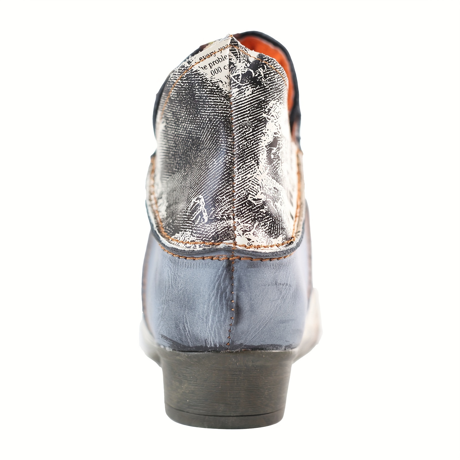 Bottines D’hiver Pour Femme – Cuir épais – Tige Large – Semelle Antidérapante – Chaussures Chaudes Cowboy Style – Taille Conseillée : Prendre Une Taille Au-dessus - 12