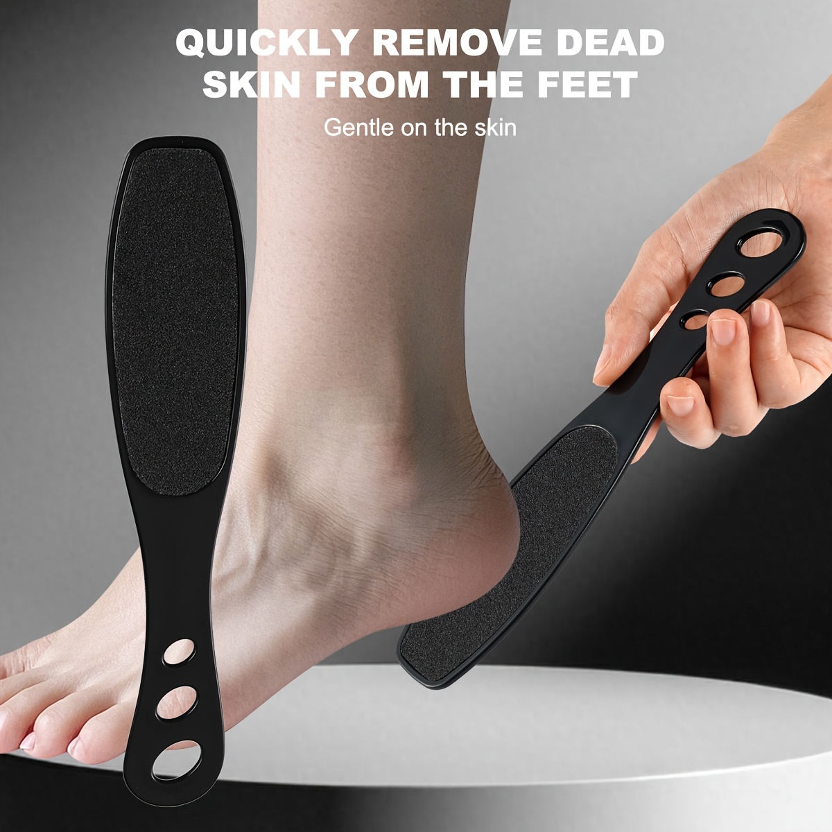 TEMU Lima de pies de cara, 1 pieza, herramienta removedora para pedicura, herramienta para el cuidado de uñas y pies, removedor de piel - Herramienta