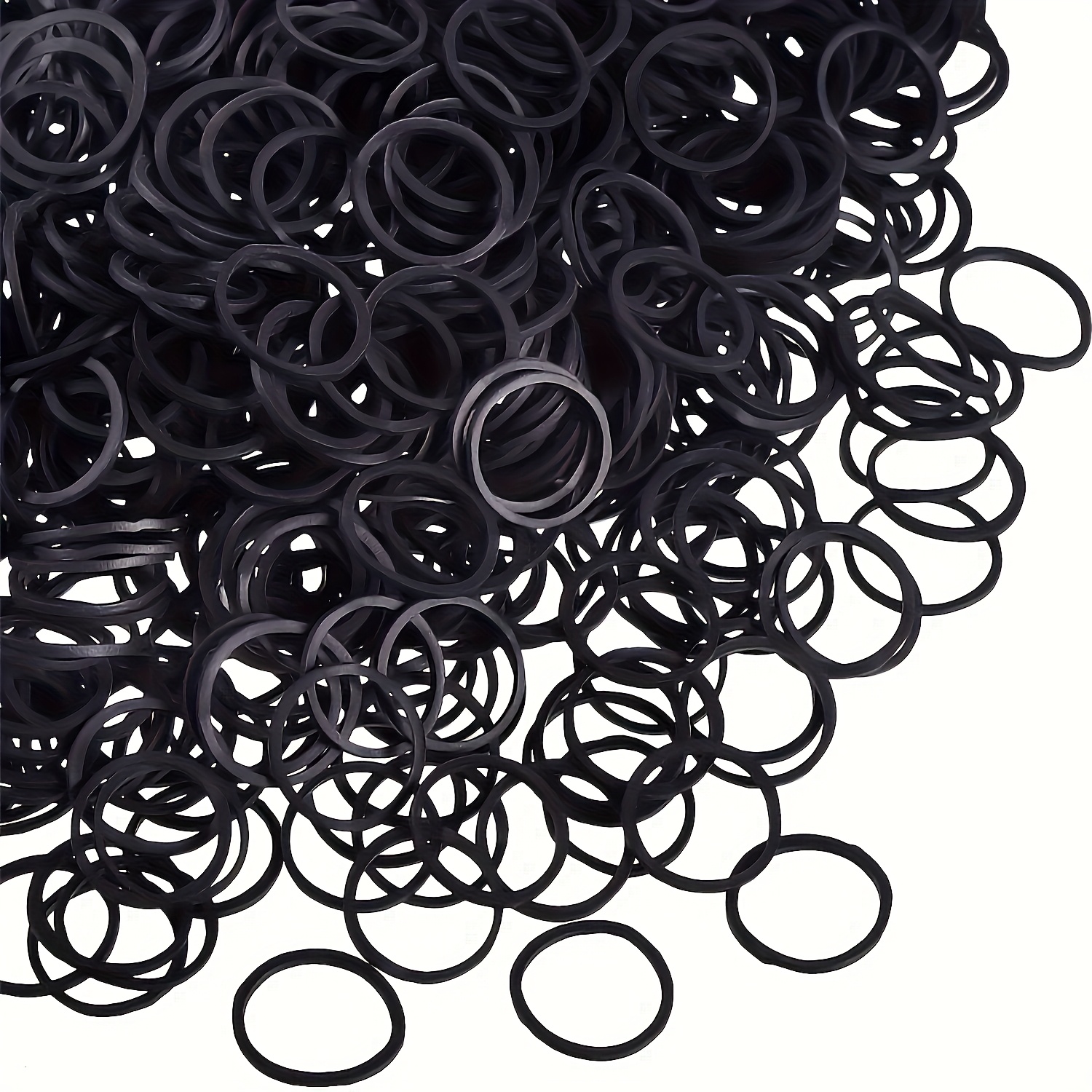 about 115/315/612/1212 pieces black mini rubber bands, braided and wedding hairstyles - soft elastic headband, simple design for birthday gifts, ideal choice for Valentine's Day or daily use