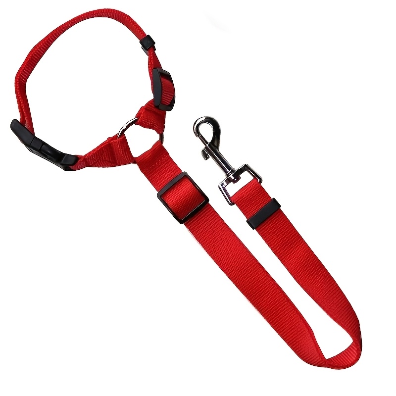 TEMU Cintura di per cani per auto, poggiatesta, imbracatura regolabile in tessuto di nylon, cinture di per veicoli, pettorina