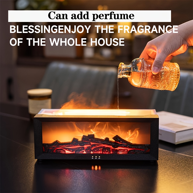 7 color fireplace humidifier wall mounted fireplace air diffuser humidifier with 7 adjustable colors usb plug 10 ideal for home bedroom office and yoga Product details 5