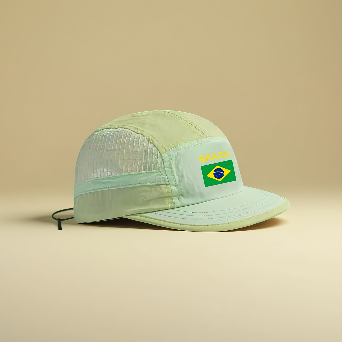 TEMU Brazilian Flag Print Spring/summer Lightweight Outdoor Quick-dry Cycling Hiking Sports Casual Baseball Light Luxury Printed Hat