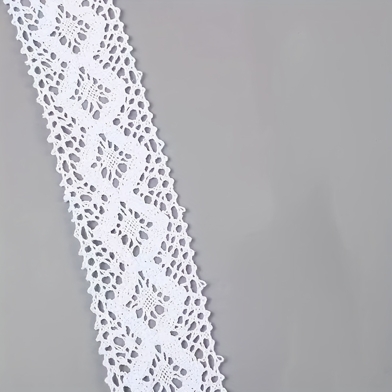 E-shop langer und 1,77 Zoll breiter Spitzenbesatz - Exquisite weiße und cremefarbene Muster, handgefertigte Hanfu Dekorationskante, Näh- und