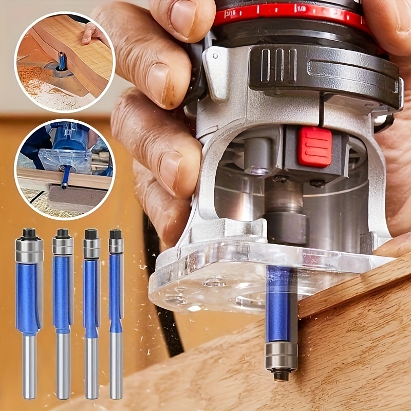 

Trimming Tool - 1/4" , - Wood Milling Bearing For , For Woodworking Projects