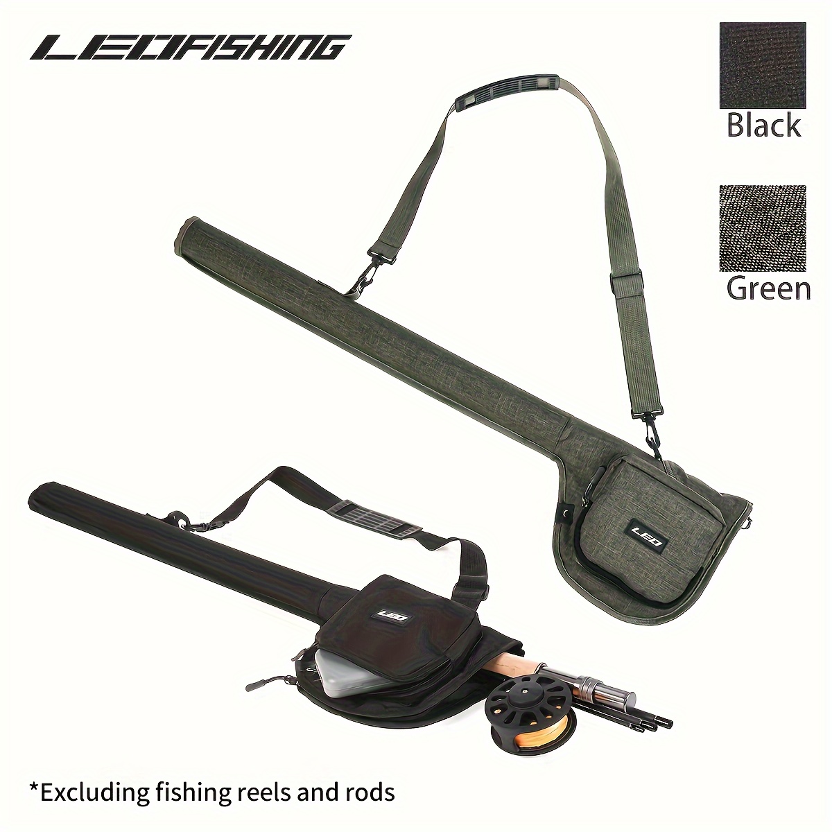 

Leofishing Portable Fly Fishing Rod And Reel Bag Storage Bag, Complete Protection Of Fishing Rod And Reel, Water-resistant Fly Fishing Gear Case For Freshwater Fishing