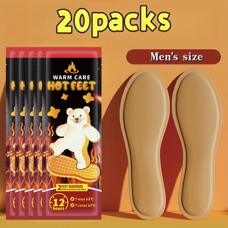 engångsfotvärmare - 12-timmars värmande innersulor - luftaktiverade innersulor - uppvärmda innersulor för tår - lämpliga för både män och kvinnor, värmepatch | Handla På Temu Och Spara | Temu